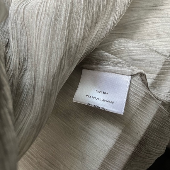 Eileen Fisher tissue thin silk wrap jacket - Picture 3 of 6